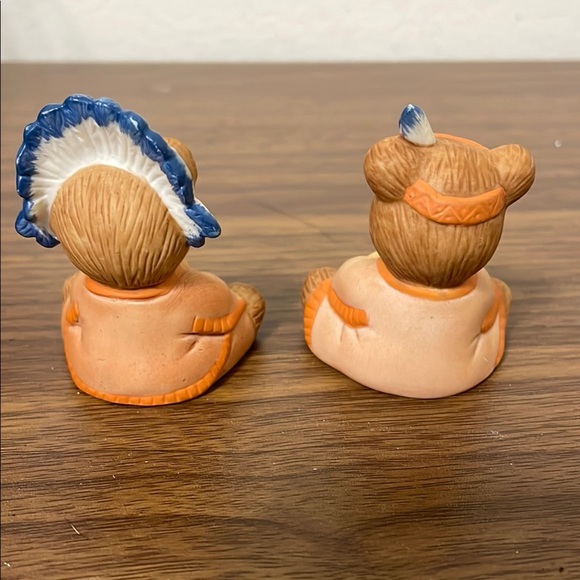 Charming Bear Figurines, Homco, Native / Indigenous representation - Picture 3 of 7